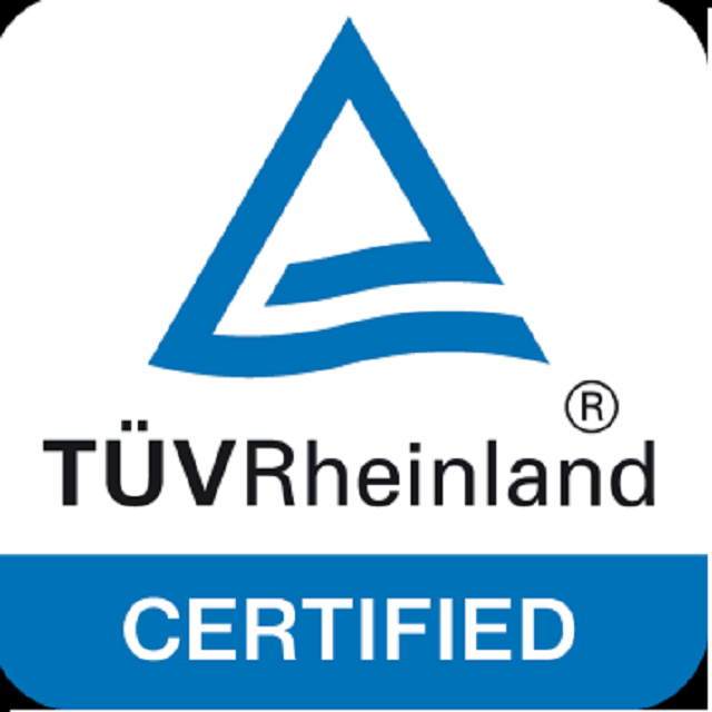 TUV Rheinland Certified
